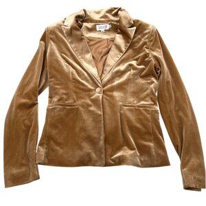 Molly Bracken Tan Velvet Blazer